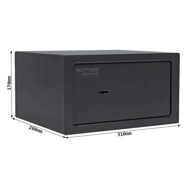 Rottner Möbeltresor Jupiter 2 Doppelbartschloss anthrazit T06446